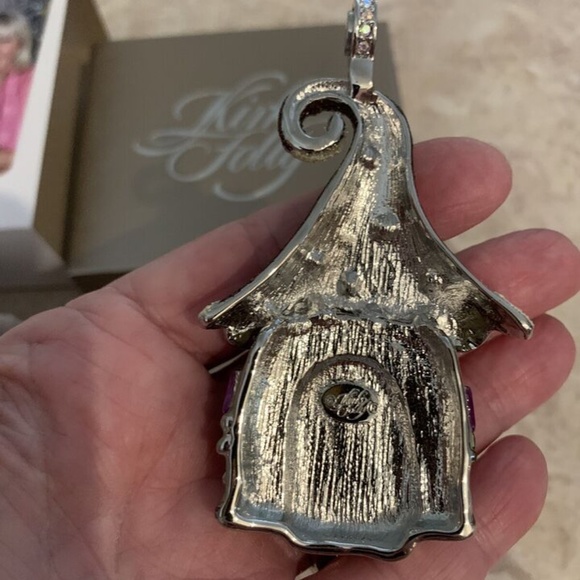 KIRKS FOLLY ENCHANTED AUTUMN FAIRY HOUSE MAGNETIC ENHANCER NIB SILVERTONE - Picture 3 of 3